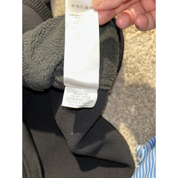 Spyder Sweater Mens Black Outbound 1/4 Zip Pullover Knit Long Sleeve Size XL - Picture 7 of 9